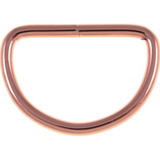 D-Ring - 40 mm - rosé-gold - 2 Stück
